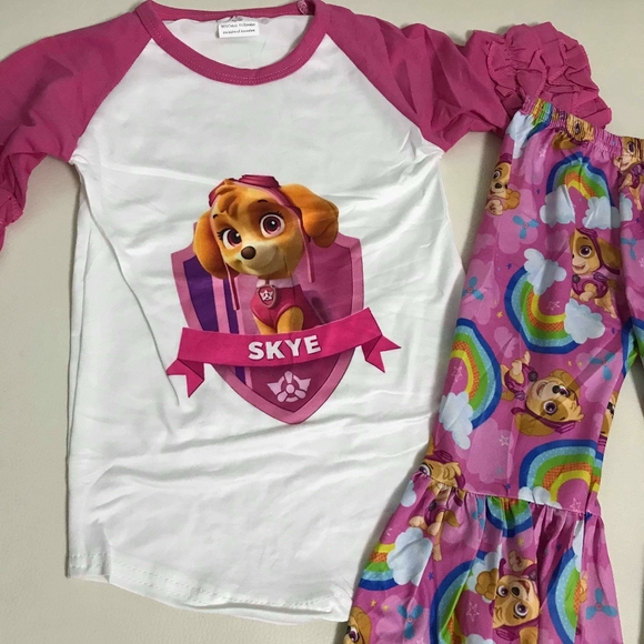 Paw patrol Skye cute pink pants set - Picture 3 of 7